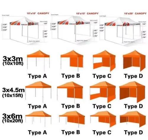 Canopy Tent Size and Configuration Options