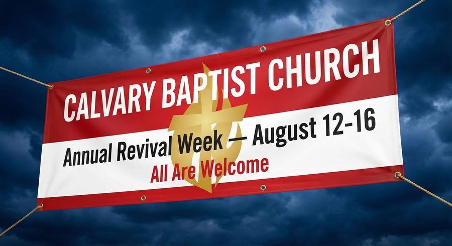Church Vinyl Banner